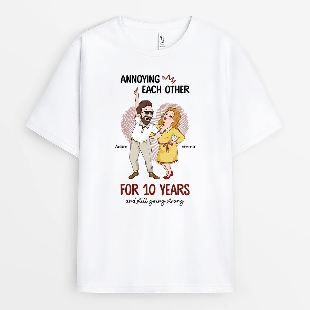 2846AUS1 annoying each other t shirt  personalized gift ideas for couple