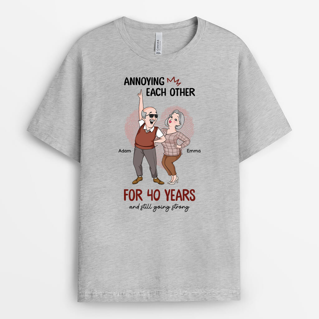 2846AUS2 annoying each other t shirt  personalized gift ideas for couple