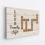 3150CUS2 love family puzzle canvas  personalized presents for parents