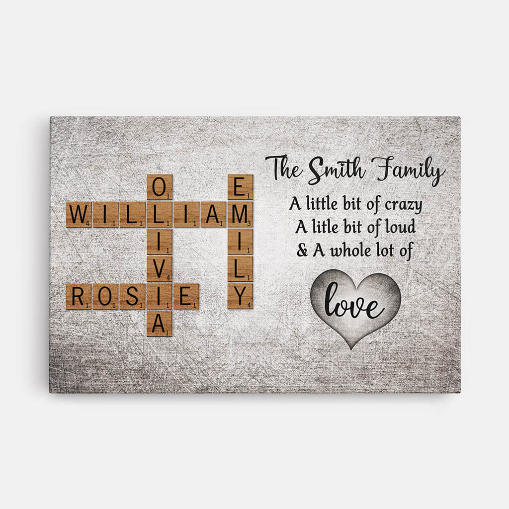 3161CUS1 the smith family canvas  personalized gift ideas for family