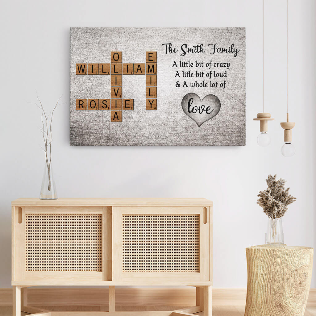 3161CUS3 the smith family canvas  personalized gift ideas for family