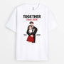 3163AUS1 anniversary together since t shirt  personalized presents for couple