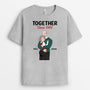 3163AUS2 anniversary together since t shirt  personalized presents for couple