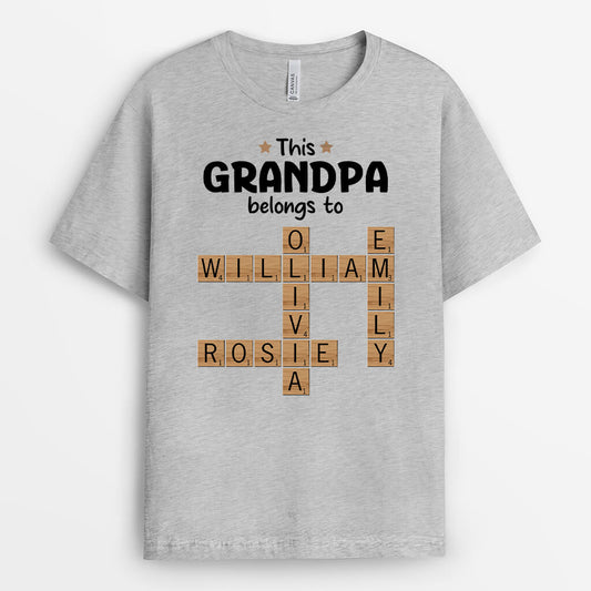 3171AUS2 puzzle this grandma belongs to  personalized t shirts for grandma