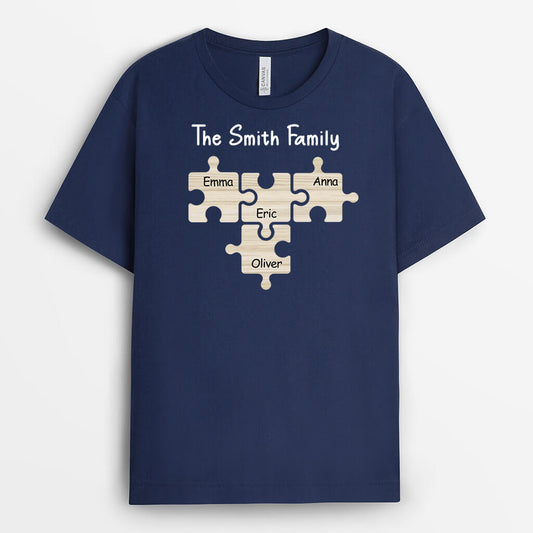 3240AUS2 puzzle the smith family t shirt  personalized gifts for family