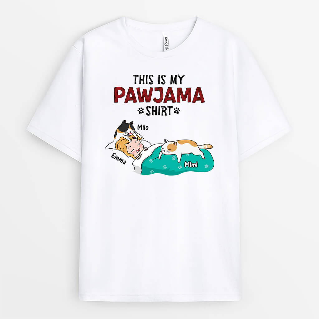 3303AUS1 this is my pawjama shirt  personalized gifts for cat dad