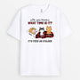 3318AUS1 do you know what time is it t shirt  personalized gifts for cat lovers