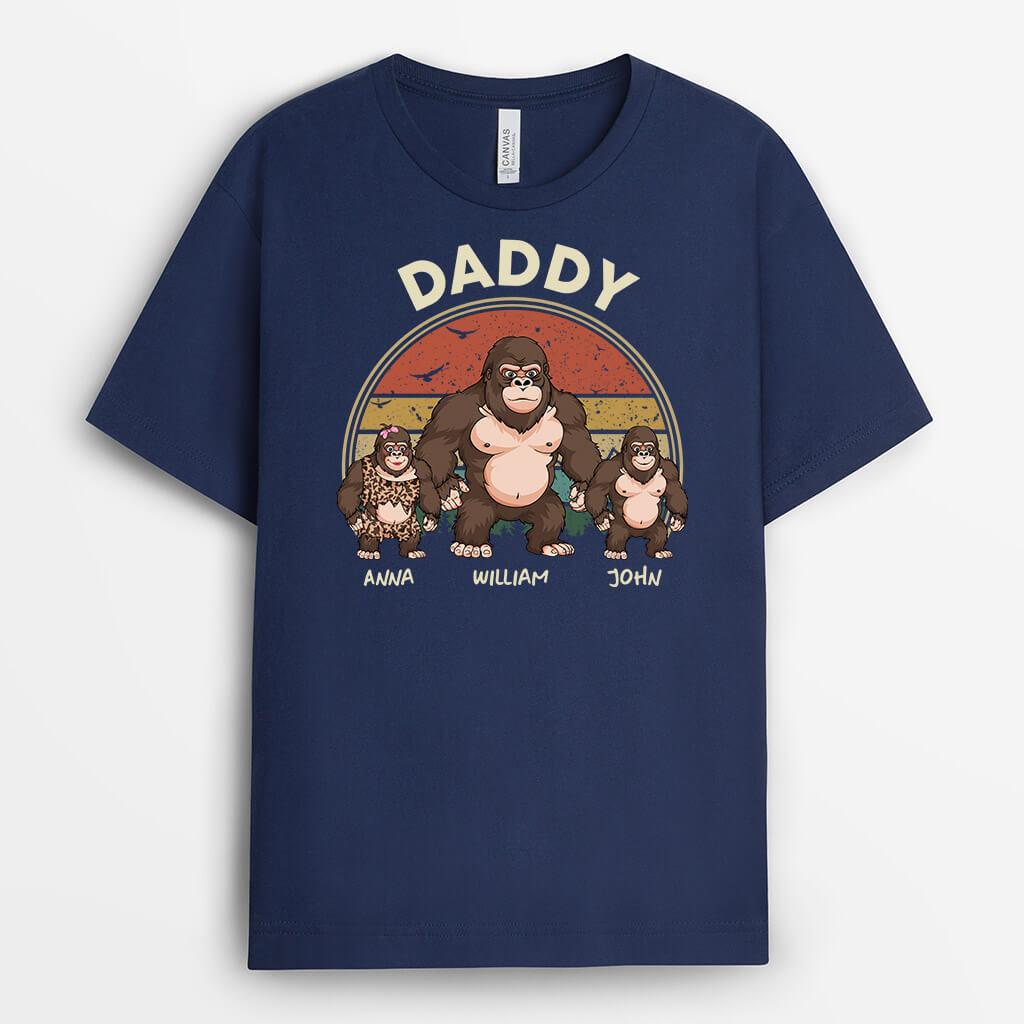 3357AUS2 kingkongs grandpa t shirt  personalized gifts for grandpa