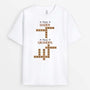 3377AUS1 first daddy now grandpa crossword t shirt  personalized gifts for your grandpa