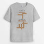 3377AUS2 first daddy now grandpa crossword t shirt  personalized gifts for your grandpa