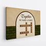 3400CUS2 together we make a family crossword canvas  personalized gifts for family