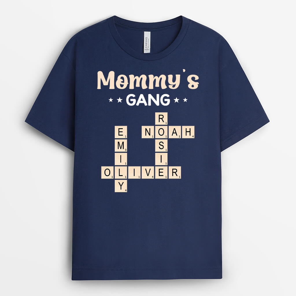 3402AUS2 grandpas gang crossword t shirt  personalized gifts for grandpa