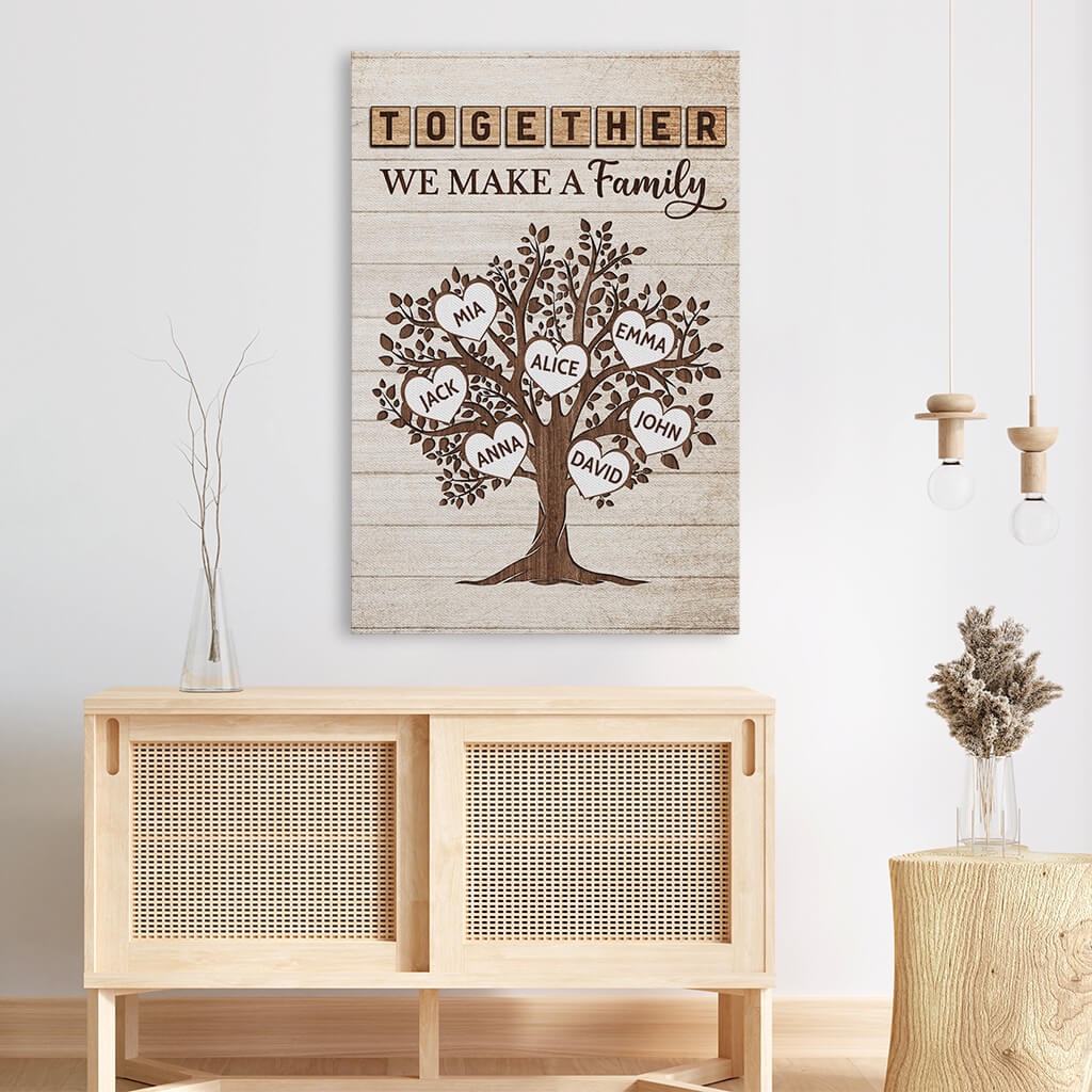 Together We Make A Family Canvas - Personalized Gifts For Family ...