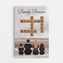 3465CUS1 family forever canvas  personalized gifts for family