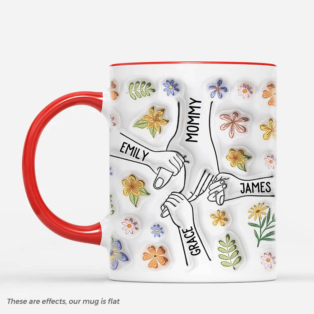 3534MUS1 grandma mommy holding hands mug  personalized gifts for grandma mom_32e1d357 b910 4466 abff 5472f9cb6034