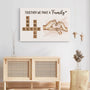 3568CUS3 together we make a family crossword canvas  personalized gifts for family