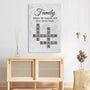 3591CUS3 family where life begins and love never ends  custom crossword canvas print