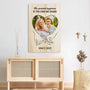 3692CUS3 the sweetest happiness is the one we share  personalized photo canvas for couple