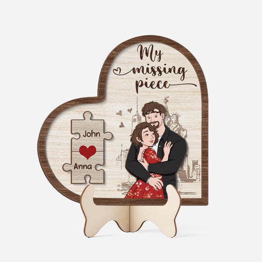 3782QUS1 my missing piece wooden plaque  customized gifts for_couple 3782Q3H8G