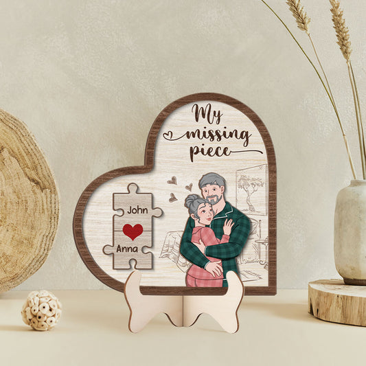 3782QUS2 my missing piece wooden plaque  customized gifts for_couple 3782Q3H8G