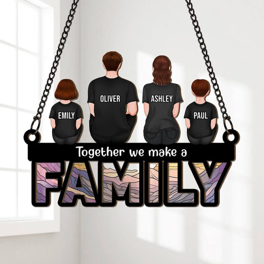 3785UUS1 together we make a family suncatcher  personalized family presents 3785U6H5I