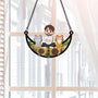 3795UUS4 girl and cat sitting on the moon window hanging suncatcher ornament   personalized gifts for cat lovers 3795U5H0D