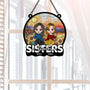 3809UUS2 sisters forever  personalized window hanging suncatcher ornament  custom gifts for friends and sisters 3809U3I0E