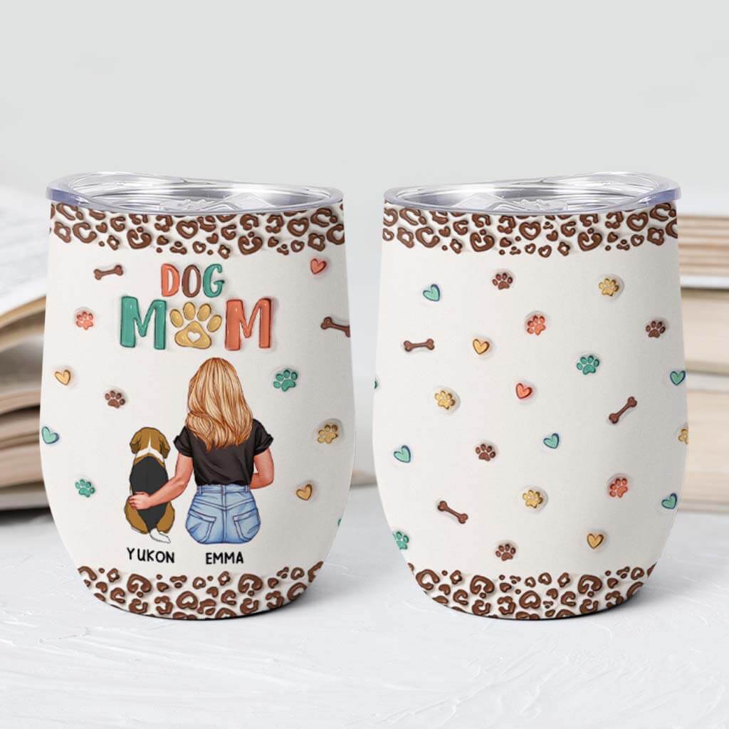 3826TUS2 personalized gifts for dog moms_ custom 3d wine tumbler 3826T3E8C