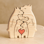 5245QUS2 personalized family gifts family bear wooden puzzles 5245Q