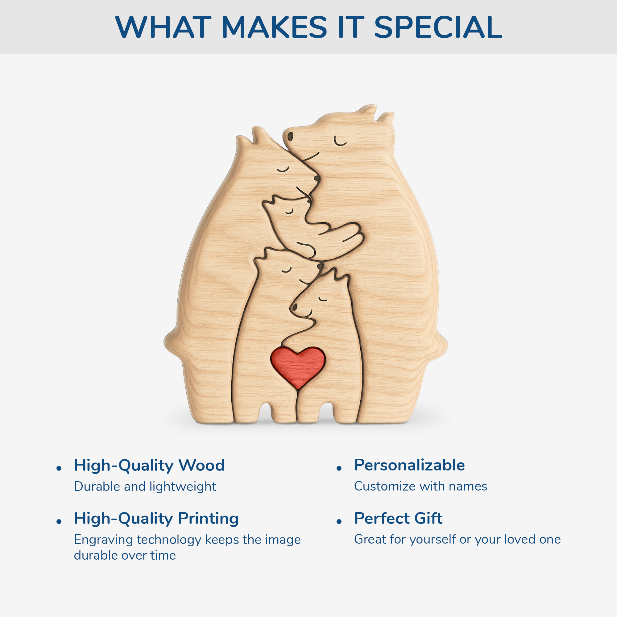 5245QUS4 personalized family gifts family bear wooden puzzles 5245Q_b4e46650 2caa 4e64 82ca f6c584901974