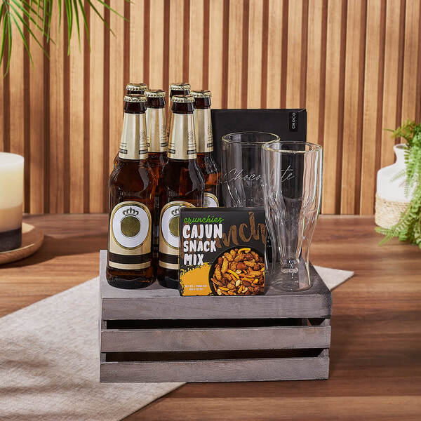 Beer Sampler Christmas Basket for Boyfriend