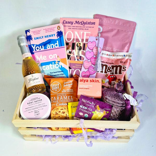 Bookworm Anniversary Basket for Couples