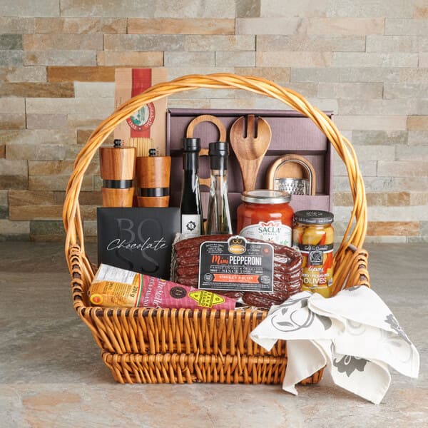Romantic Dinner Date Night Basket for Couples