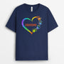 0064A010AUS1 Customized T shirts Presents Hand Grandma Mom Heart