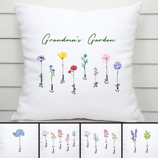 0065P340AUS1 Personalized Pillows Gifts Flower Grandma Mom