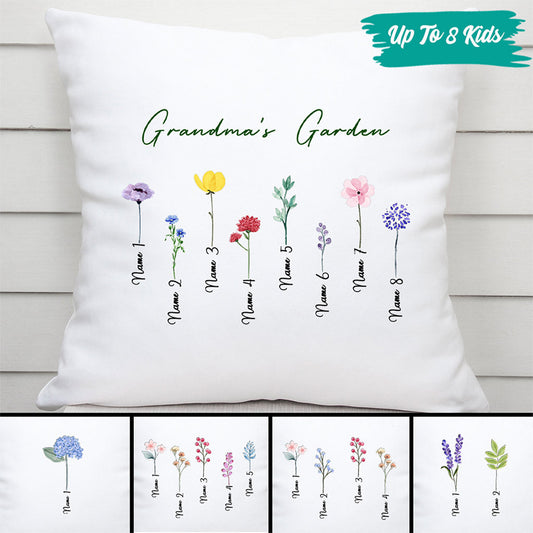 0065P340AUS2 Customized Pillows Presents Flower Grandma Mom