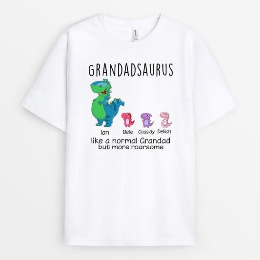 0114AUS1 Customized T shirts Gifts Dinosaur Grandpa Dad