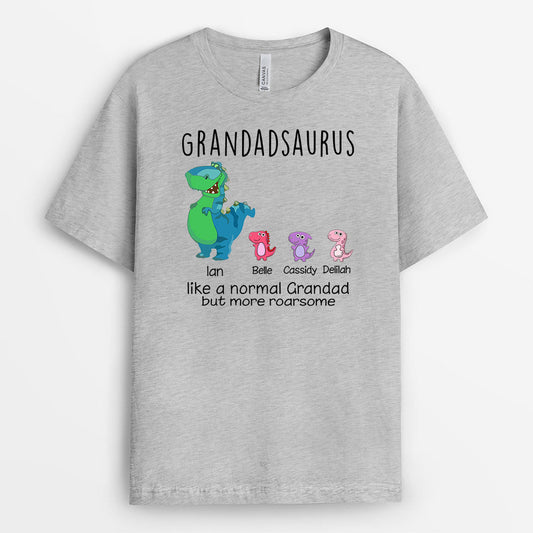 0114AUS2 Customized T shirts Gifts Dinosaur Grandpa Dad