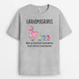 0115AAUS2 Customized T shirts Presents Dinosaur Grandma Mom
