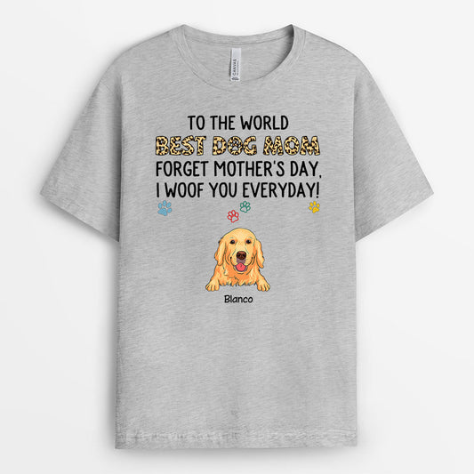 0193AUK2 Personalised T shirts presents Dog Lovers Text