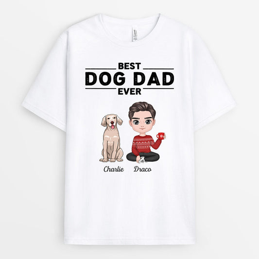 0204A548CUS1 Personalized T shirts presents Dog Lovers Text