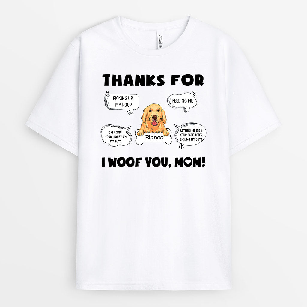 0216A150CUS1 Customized T shirts Gifts Dog Lovers Text