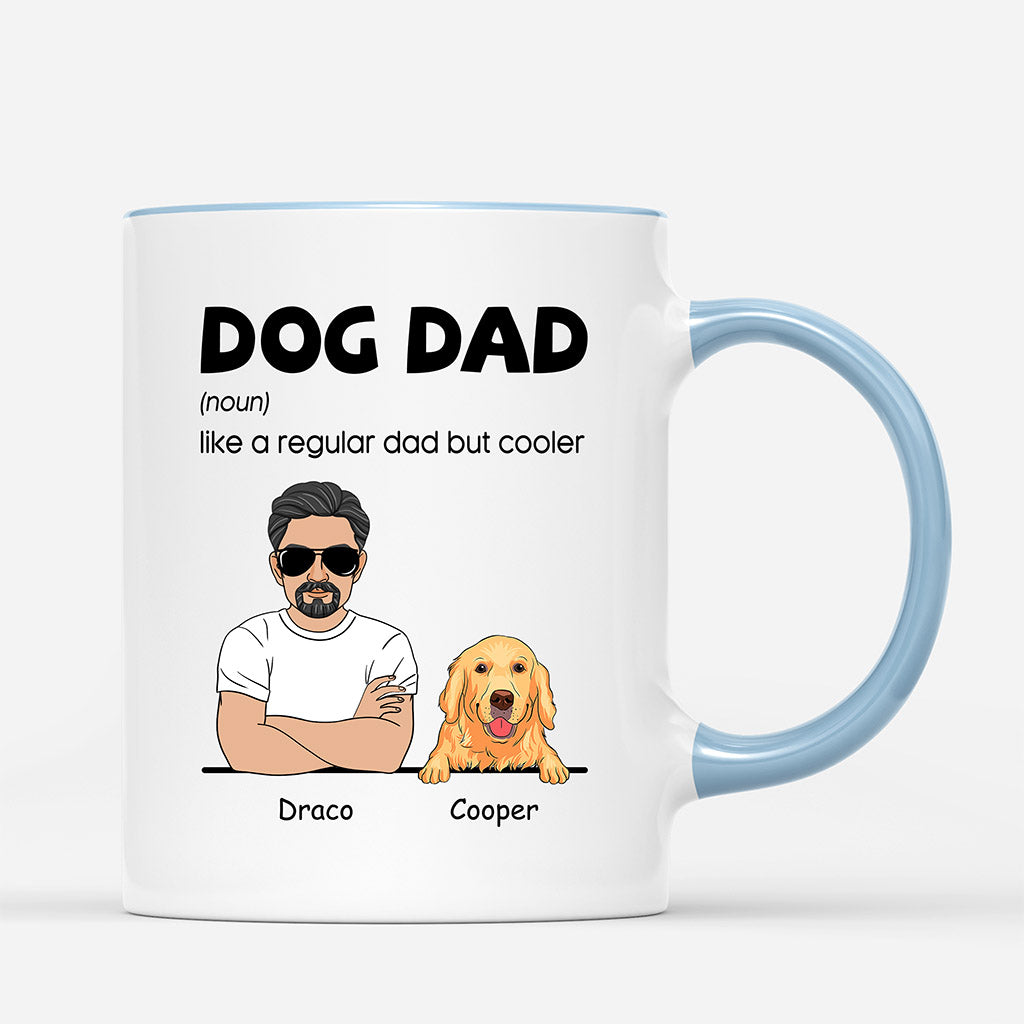 0218M108CUS2 Personalized Mug Presents Dog Grandpa Dad Dog