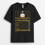0232A140BUS1 Personalized T shirts Man Grandpa Dad Facts