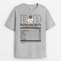 0232A140BUS2 Customized T shirts presents Man Grandpa Dad Facts