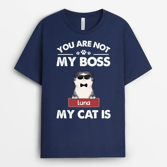 0240A240DUS1 Personalized T shirts gifts Cat Lovers Boss