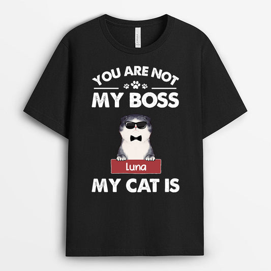 0240A240DUS2 Customized T shirts presents Cat Lovers Boss