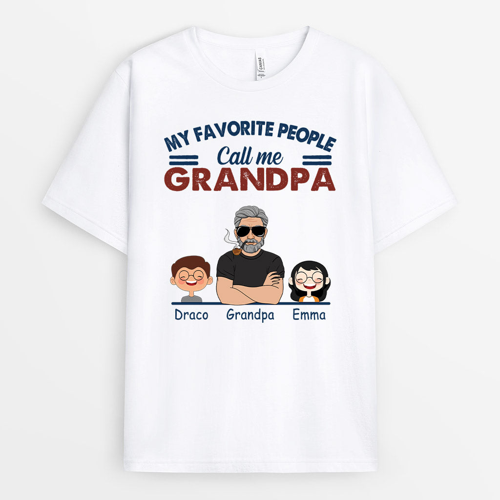 0255A147BUS1 Personalized T shirts Gifts Man Grandpa Dad Dog