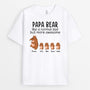 0257A228BUS1 Personalized T shirts presents Bear Grandpa Dad Text