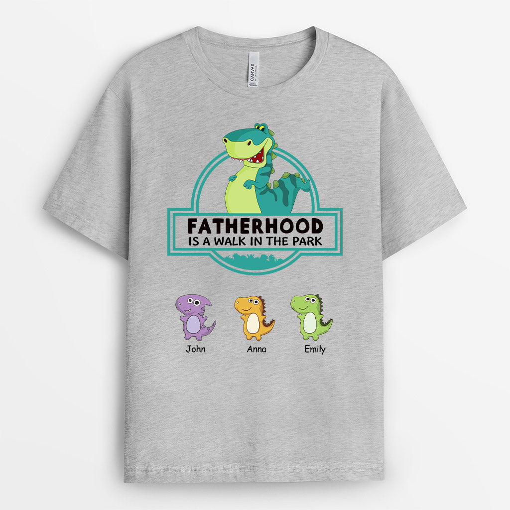 0258A107BUS2 Customized T shirts gifts Dinosaur Grandpa Dad Park